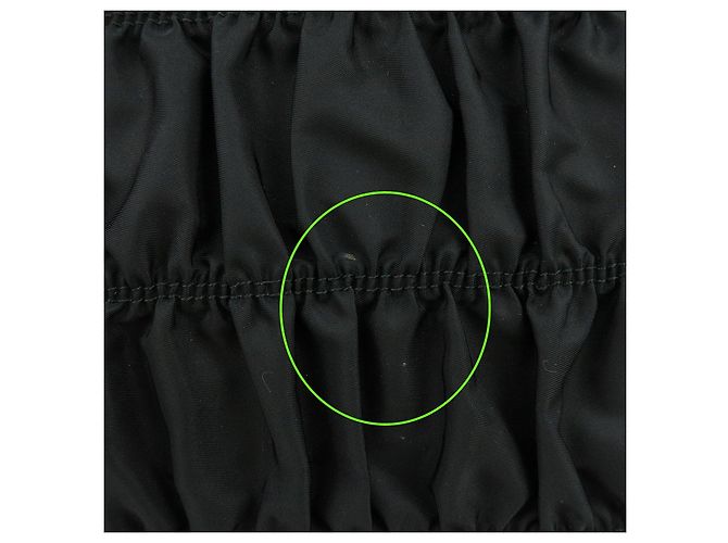 Borsa 2Way PRADA in nylon Tessuto Gaufre e pelle Nera B1788M - vista 20