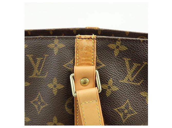 Louis Vuitton Monogram Sac Shopping Canvas Shoulder Bag Brown M51108 - vista 10