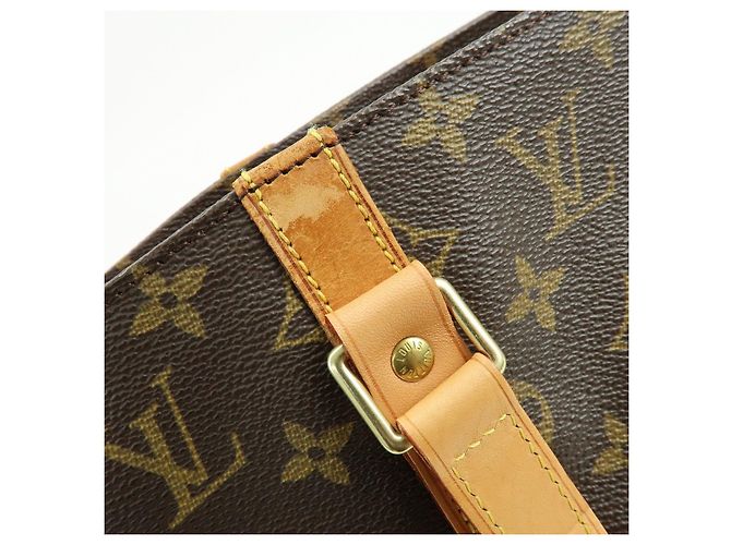 Louis Vuitton Monogram Sac Shopping Canvas Shoulder Bag Brown M51108 - vista 11