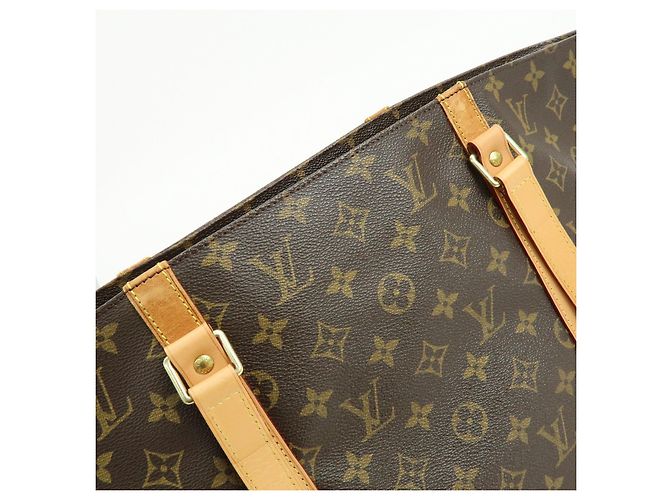 Louis Vuitton Monogram Sac Shopping Canvas Shoulder Bag Brown M51108 - vista 12