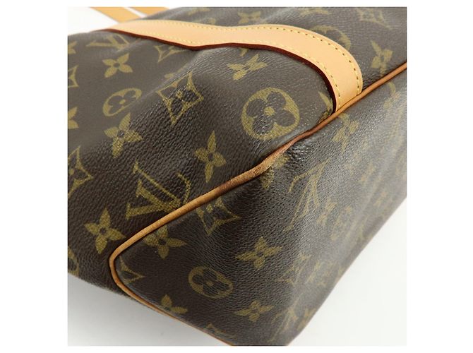 Louis Vuitton Monogram Sac Shopping Canvas Shoulder Bag Brown M51108 - vista 14