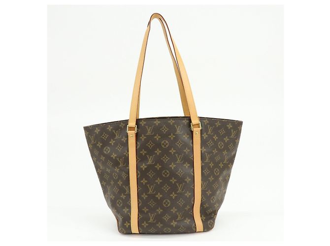 Louis Vuitton Monogram Sac Shopping Canvas Shoulder Bag Brown M51108 - vista 2