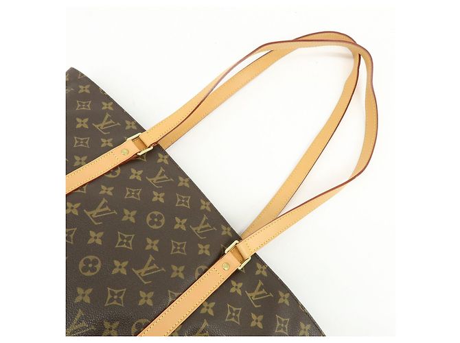 Louis Vuitton Monogram Sac Shopping Canvas Shoulder Bag Brown M51108 - vista 6