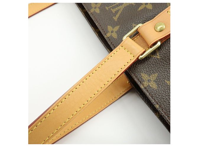 Louis Vuitton Monogram Sac Shopping Canvas Shoulder Bag Brown M51108 - vista 8