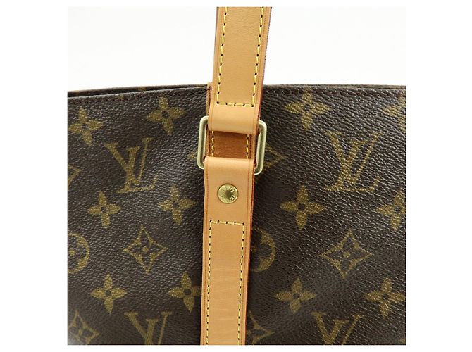 Louis Vuitton Monogram Sac Shopping Canvas Shoulder Bag Brown M51108 - vista 9