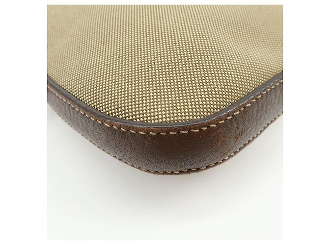 Borsa a tracolla e a spalla in pelle Jacquard con logo PRADA Marrone - vista 10