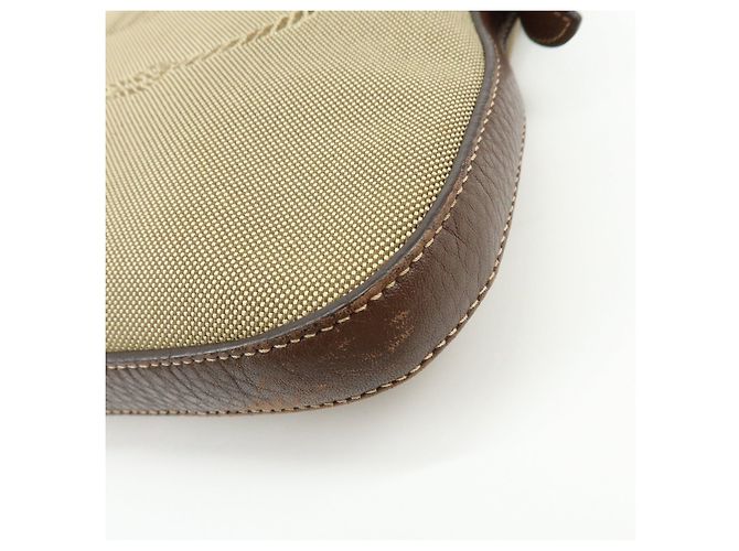 Borsa a tracolla e a spalla in pelle Jacquard con logo PRADA Marrone - vista 9