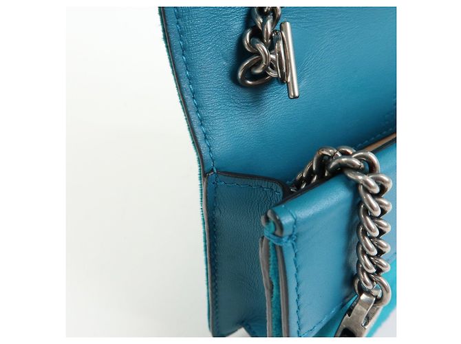 GUCCI Borsa Super Mini Dionysus in velluto con catena Verde 476432 - vista 20