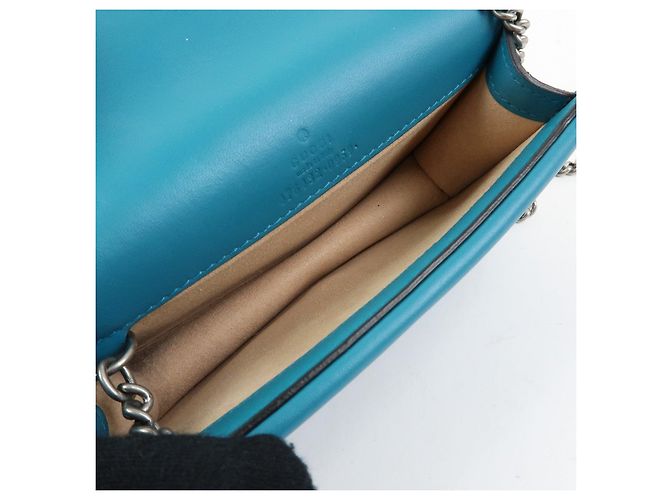 GUCCI Borsa Super Mini Dionysus in velluto con catena Verde 476432 - vista 21