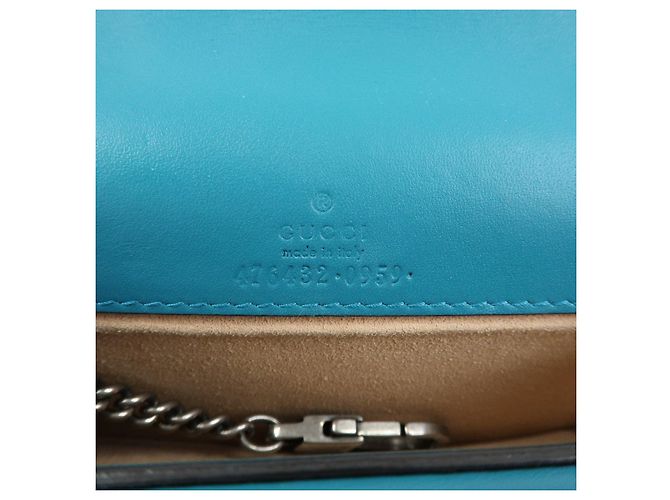 GUCCI Borsa Super Mini Dionysus in velluto con catena Verde 476432 - vista 24