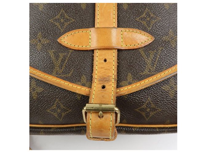 Louis Vuitton Monogram Saumur 30 Canvas Shoulder Bag Brown M42256 - vista 15