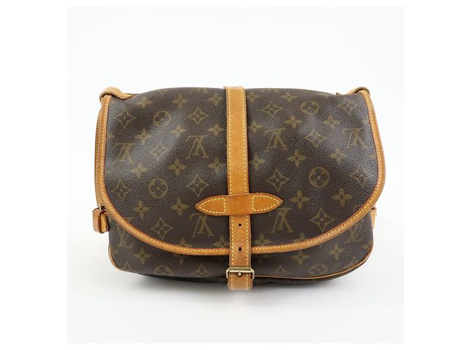 Louis Vuitton Monogram Saumur 30 Canvas Shoulder Bag Brown M42256 - vista 2