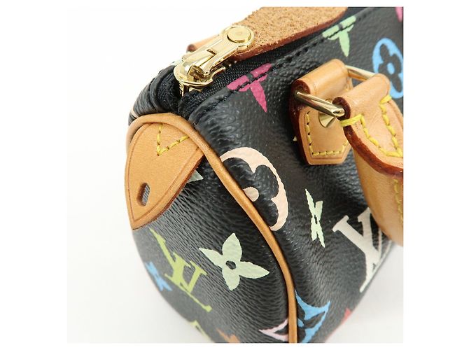 Louis Vuitton Monogram Multicolor Mini Speedy Mini Bag Noir M92644 - vista 17