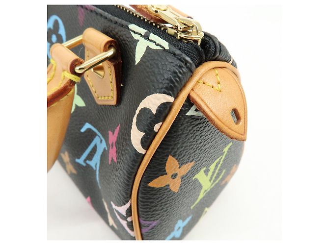 Louis Vuitton Monogram Multicolor Mini Speedy Mini Bag Noir M92644 - vista 18