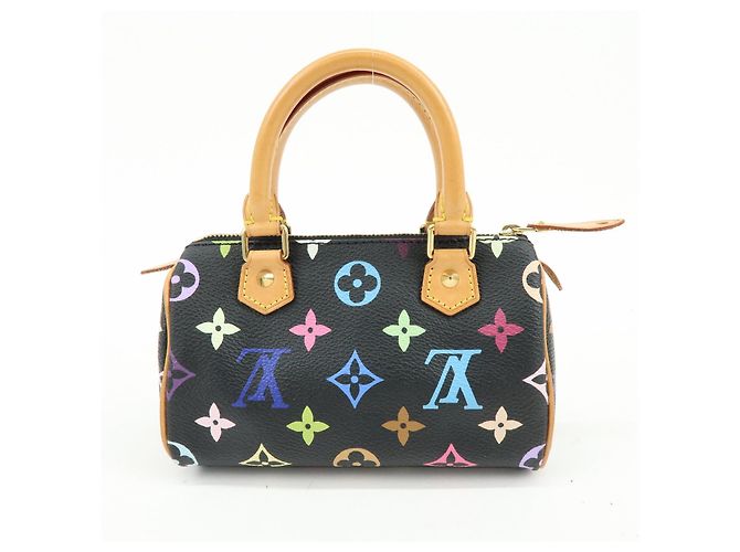 Louis Vuitton Monogram Multicolor Mini Speedy Mini Bag Noir M92644 - vista 2