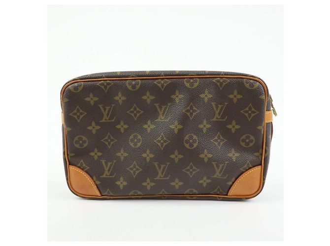 Louis Vuitton Monogram Compiegne 28 Pochette Clutch Brown M51845 - vista 2