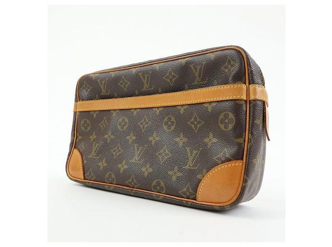 Louis Vuitton Monogram Compiegne 28 Pochette Clutch Brown M51845 - vista 3