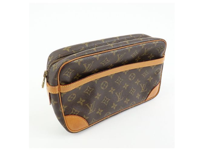 Louis Vuitton Monogram Compiegne 28 Pochette Clutch Brown M51845 - vista 4