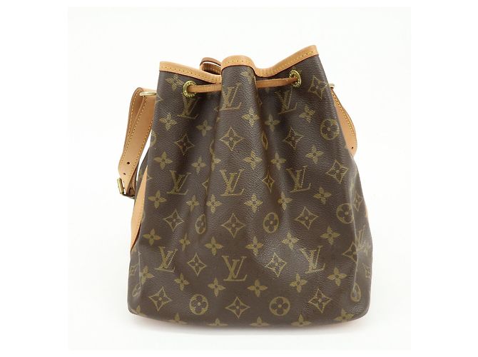 Borsa a tracolla Louis Vuitton Monogram Petit Noe Brown M42226 - vista 2
