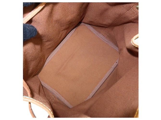 Borsa a tracolla Louis Vuitton Monogram Petit Noe Brown M42226 - vista 22