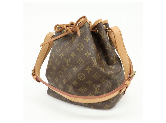 Borsa a tracolla Louis Vuitton Monogram Petit Noe Brown M42226 - vista 3