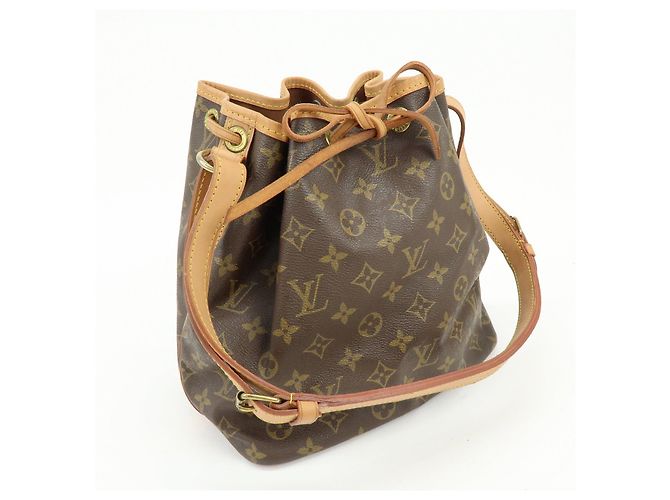 Borsa a tracolla Louis Vuitton Monogram Petit Noe Brown M42226 - vista 4