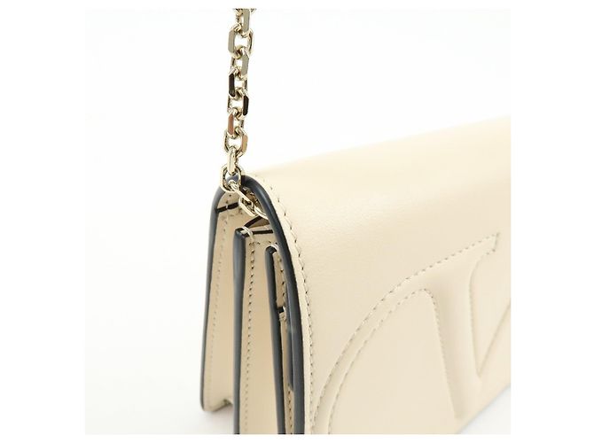 Borsa a spalla e crossbody in pelle VALENTINO V Logo Ivory - vista 13