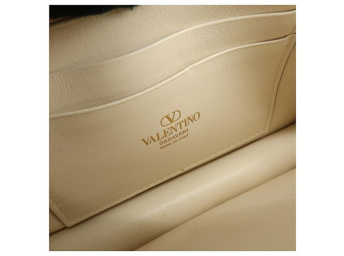 Borsa a spalla e crossbody in pelle VALENTINO V Logo Ivory - vista 19