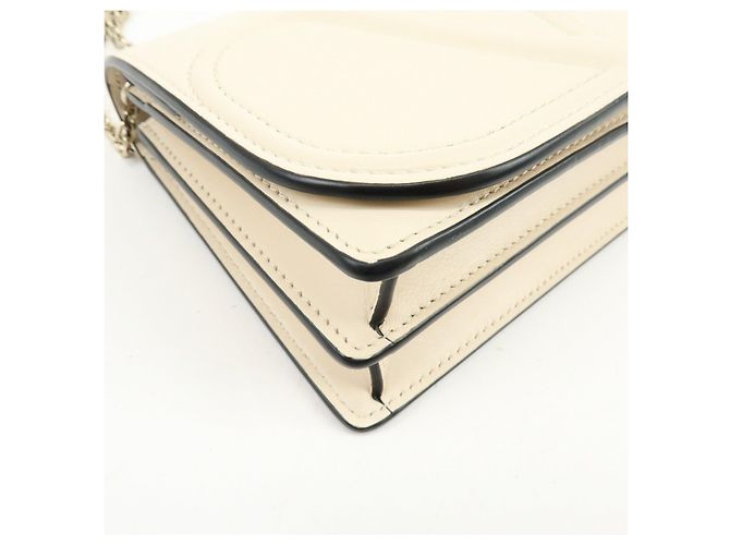 Borsa a spalla e crossbody in pelle VALENTINO V Logo Ivory - vista 8