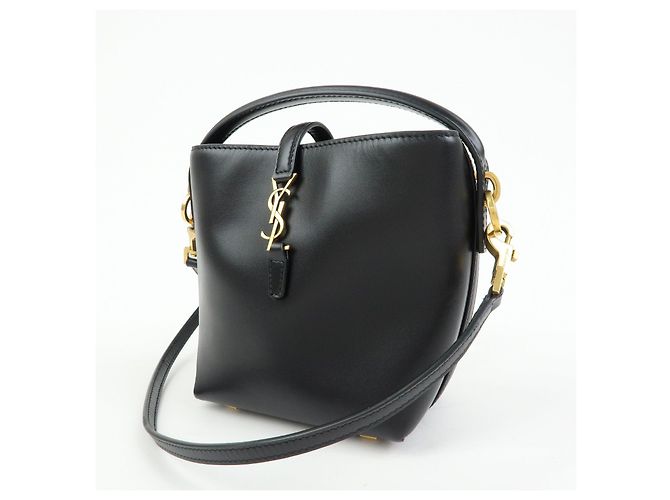 Autre Marque SAINT LAURENT PARIS Cassandra LE 37 Mini Borsa a Secchiello 2WAY in pelle di vitello - vista 3