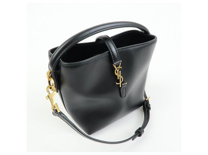 Autre Marque SAINT LAURENT PARIS Cassandra LE 37 Mini Borsa a Secchiello 2WAY in pelle di vitello - vista 4