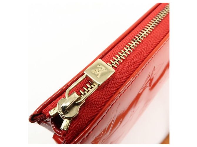 Louis Vuitton Monogram Vernis Lexington Accessoires Pouch Rouge M91132 - vista 18