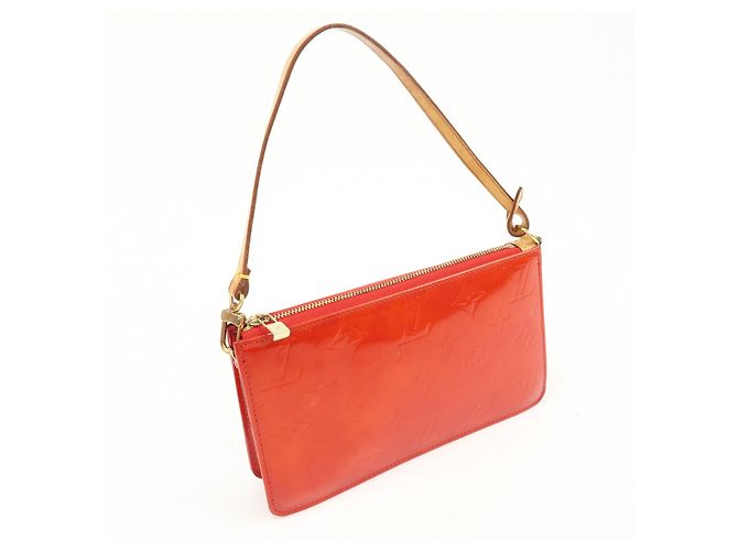 Louis Vuitton Monogram Vernis Lexington Accessoires Pouch Rouge M91132 - vista 4