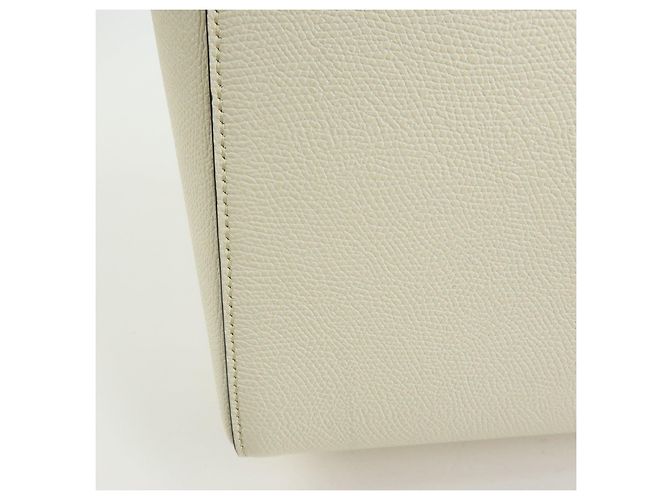 Borsa a tracolla e borsa a mano Valextra Brera in pelle di vitello White - vista 13