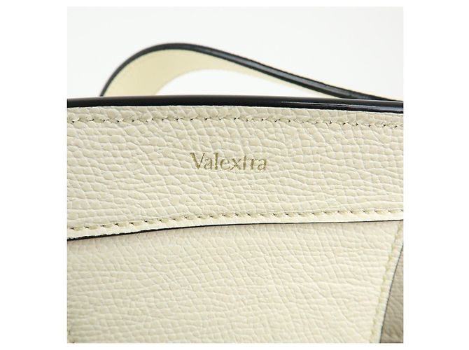 Borsa a tracolla e borsa a mano Valextra Brera in pelle di vitello White - vista 22