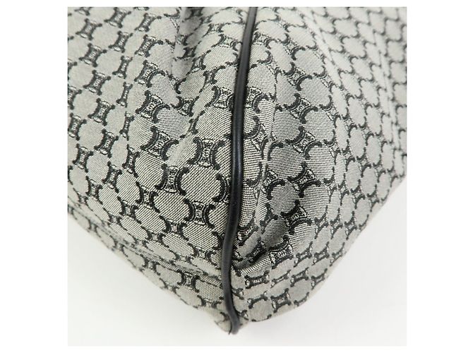 Céline Borsa a tracolla CELINE Macadam Canvas Leather Grey Black Silver - vista 12