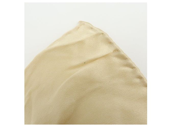 Sciarpa CHANEL COCO Mark 100% seta Motivo Gioielli Beige Multicolor - vista 12