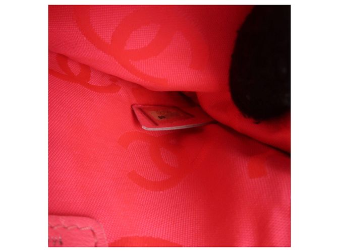 CHANEL COCO Mark Neceser de piel Bolso plano Blanco - vista 23