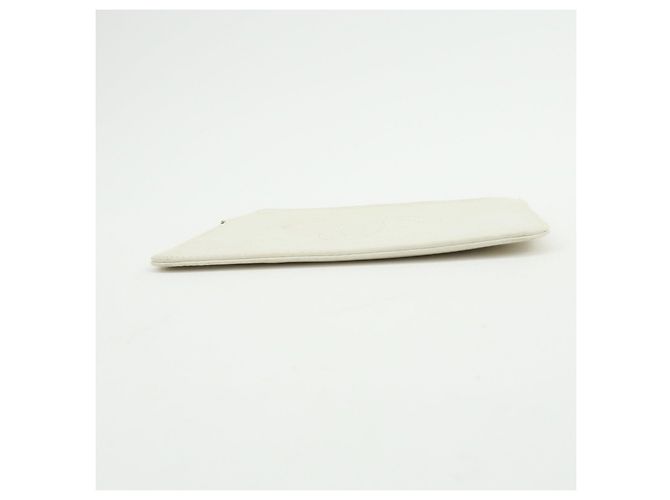 CHANEL COCO Mark Neceser de piel Bolso plano Blanco - vista 5