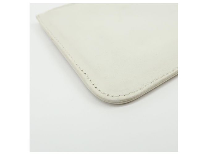 CHANEL COCO Mark Neceser de piel Bolso plano Blanco - vista 9