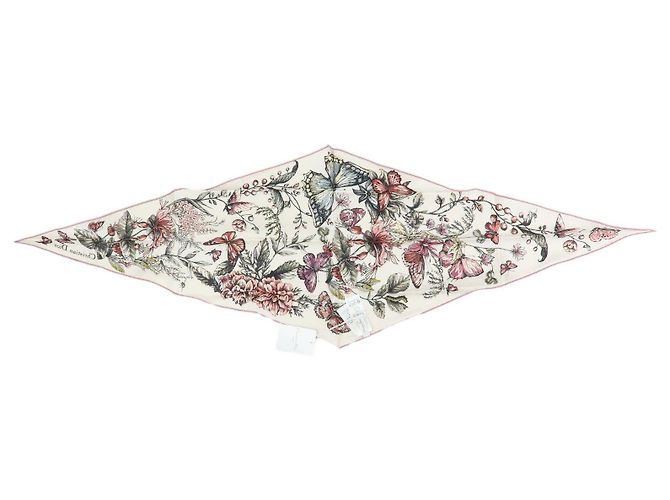 Christian Dior Seidentuch 100% Bandana Diamantform Rosa - Ansicht 2