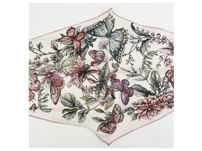 Christian Dior Seidentuch 100% Bandana Diamantform Rosa - Ansicht 4