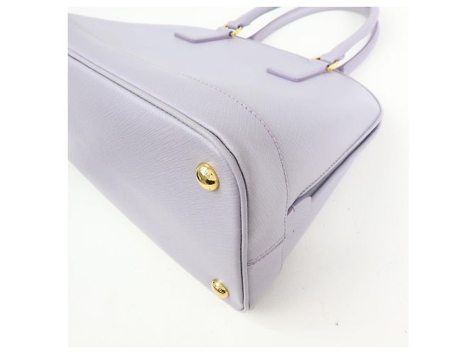 Borsa 2Way PRADA Triangle Logo Promenado in pelle Saffiano Purple BN2567 - vista 13