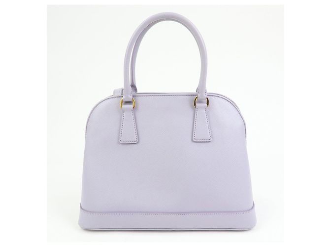 Borsa 2Way PRADA Triangle Logo Promenado in pelle Saffiano Purple BN2567 - vista 2