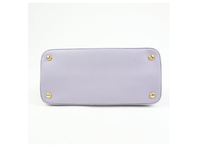 Borsa 2Way PRADA Triangle Logo Promenado in pelle Saffiano Purple BN2567 - vista 5