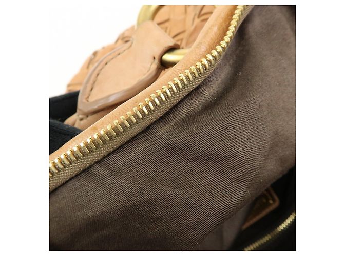 Borsa a tracolla e borsa a mano MIU MIU in pelle Blaid Marrone - vista 22