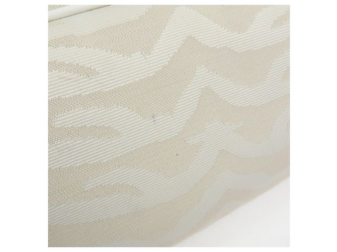 FENDI Shopper aus Leder und Canvas Zebra-Muster Beige Weiß 8BH115 - Ansicht 17