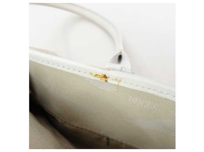 FENDI Shopper aus Leder und Canvas Zebra-Muster Beige Weiß 8BH115 - Ansicht 21