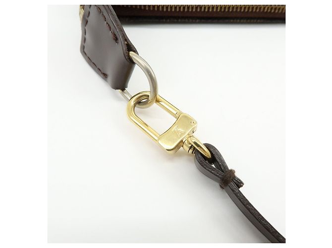 Louis Vuitton Damier Ebene Pochette Accessoires Hand Bag Brown N51985 - vista 10