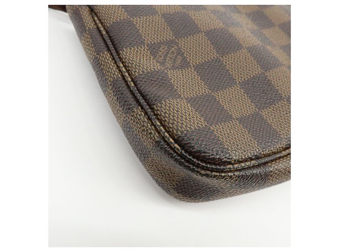Louis Vuitton Damier Ebene Pochette Accessoires Hand Bag Brown N51985 - vista 12